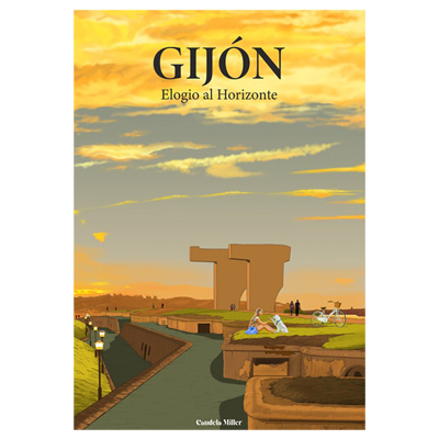 Postal Elogio al Horizonte Gij&oacute;n