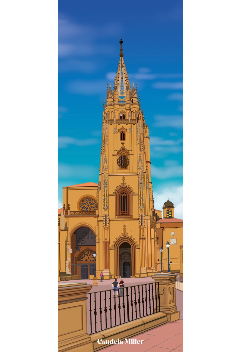 Marcap&aacute;ginas Recuerdo de Asturias Catedral de Oviedo