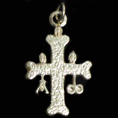 Imagen colgante Cruz Victoria doble grande plata