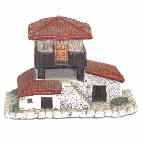 Imagen figura Casa con hórreo cerámica