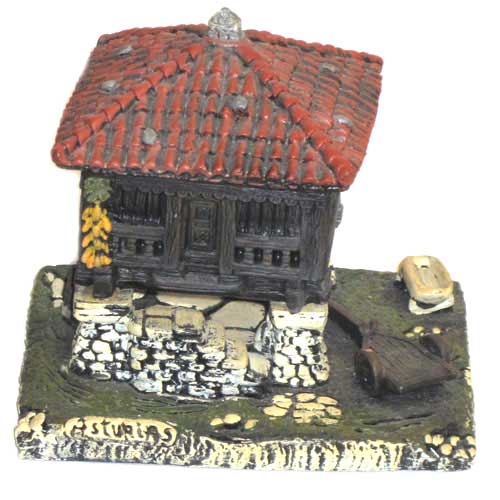 Imagen figura Hórreo cerámica maiz grande 