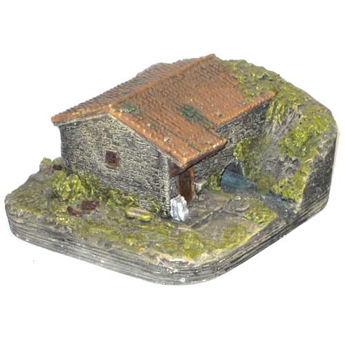 Imagen figura molino cerámica pintado a mano
