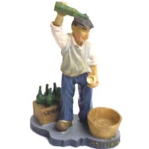 imagen figura asturiano escanciando Asturias