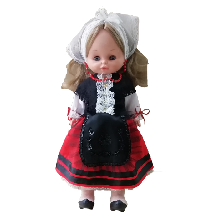 Imagen muñeca asturiana grande traje tradicional asturtiano