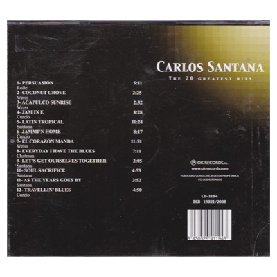 CD Carlos Santana- The Greatest Hits