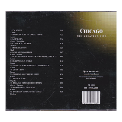 CD Chicago - The Greatest Hits