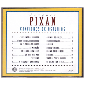 Imagen cd Joaquín Pixan - Canciones Asturianas