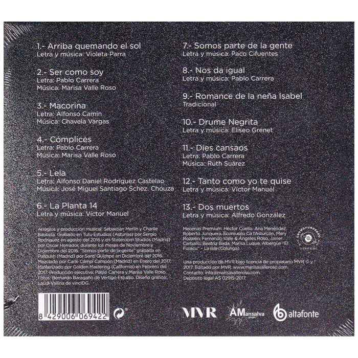 Imagen cd Marisa Valle Roso Consciente