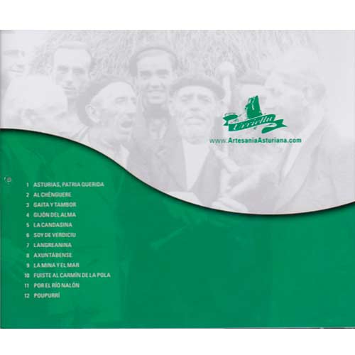 imagen parte trasera cd mejores canciones populares
