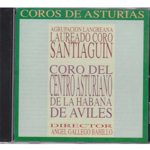 Imagen portada cd coros de Asturias - Santiguin y centro asturiano Aviles