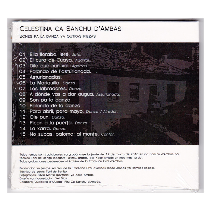 Imagen contraportada cd Bulita de Celestina Ca Sanchu