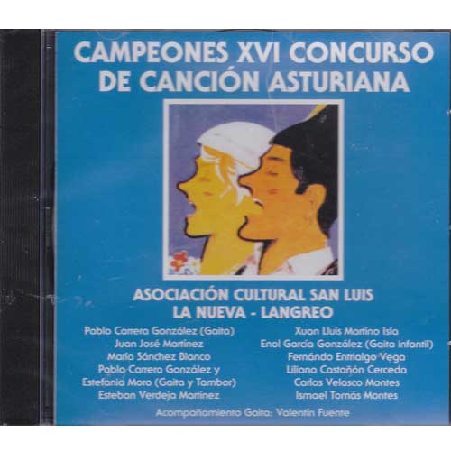 Imagen portada cd Campeones XVI concurso de la canción asturiana
