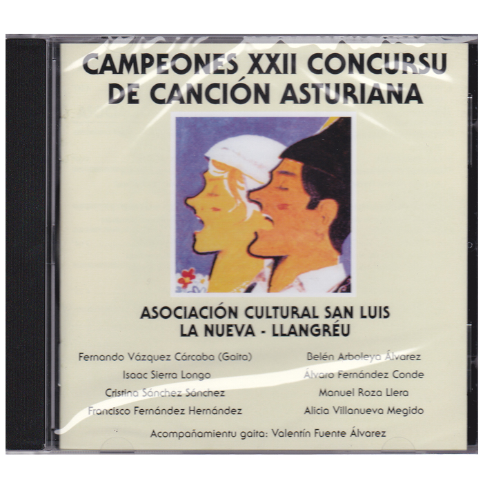 Imagen portada cd Campeones XXII de canción asturiana