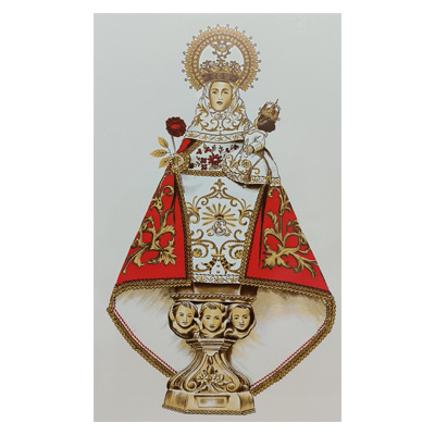 Azulejo Virgen de Covadonga 40 x 25 cm. Asturias