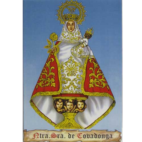 Imagen azulejo virgen de Covadonga