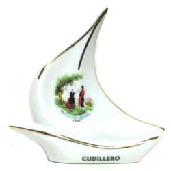 Imagen barco porcelana motivos asturianos modelo 3