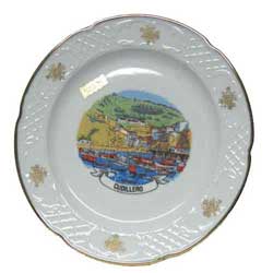 Imagen plato porcelana blanca Cudillero