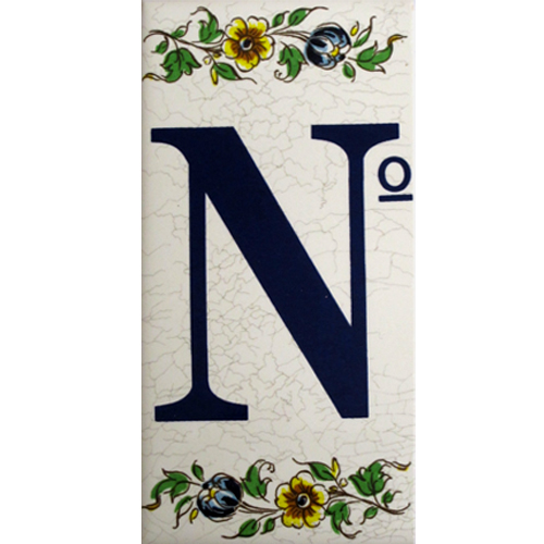 Imagen letra porcelana para casas
