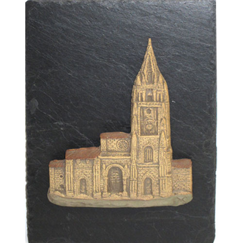 Imagen figura cerámica fachada catedral oviedo Colgar