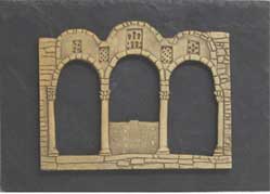 Imagen figura cerámica Iconoestasis Santa Cristina de Lena colgar