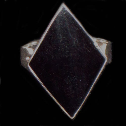 anillos azabache y plata