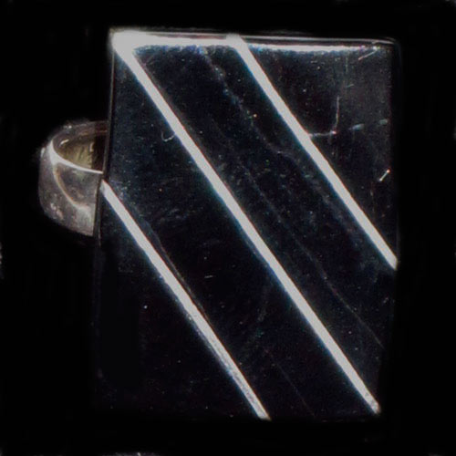 anillos azabache y plata
