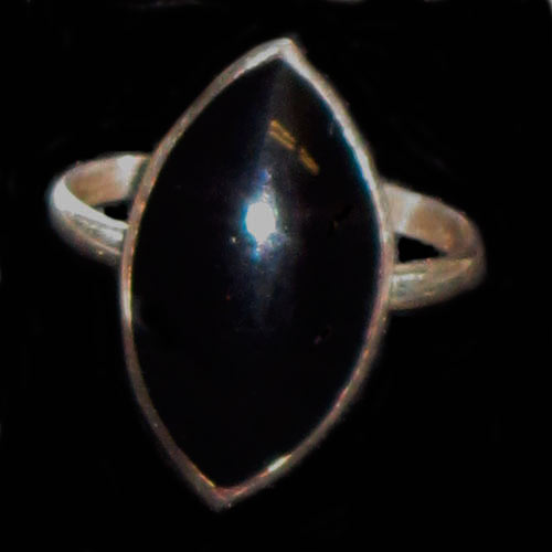 anillos azabache y plata