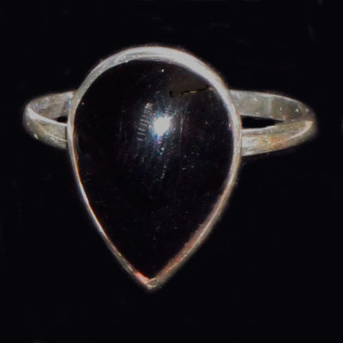 anillos azabache y plata