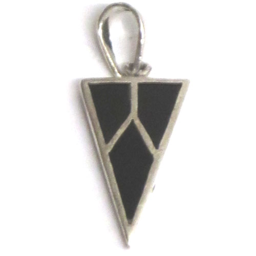 Imagen colgantes plata y azabache diseño medianos