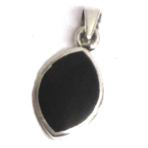  Imagen colgantes plata y azabache diseño medianos