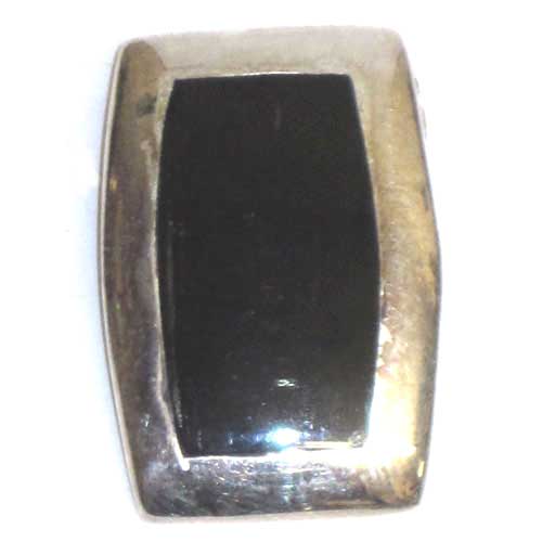  Imagen colgantes plata y azabache diseño grandes 
