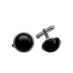 Imagen gemelos plata y azabache facetado