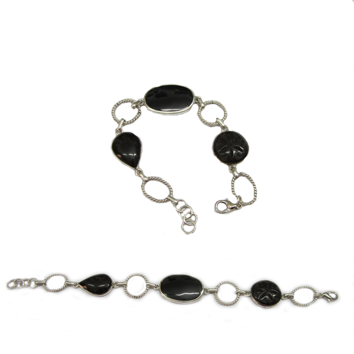 Imagen Pulsera plata y azabache en Gijón Asturias