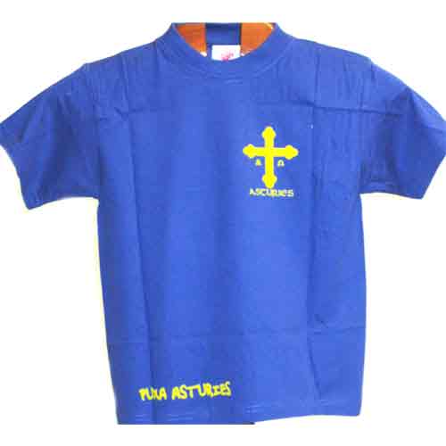  Imagen camiseta niños Cruz Victoria azul royal 