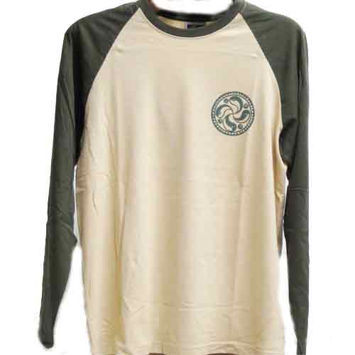 Imagen camiseta Tetrasquel color beige y verde 