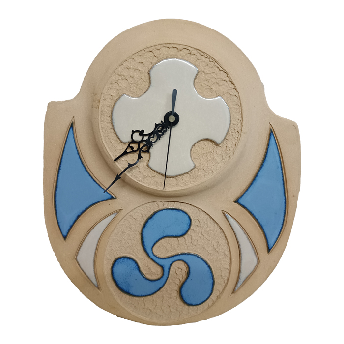 Imagen reloj cerámica motivos trisquel 
