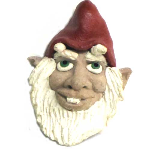 Imagen cara personaje mitología cerámica mini Diañu