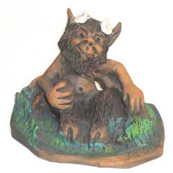 Imagen figuras mitología cerámica Busgosu
