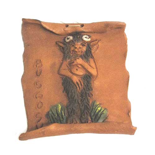 Imagen pergamino personaje mitología cerámica Busgosu