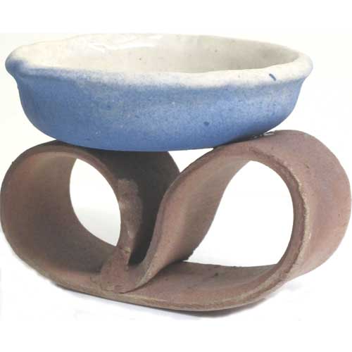 Imagen portavelas cerámica artesanal