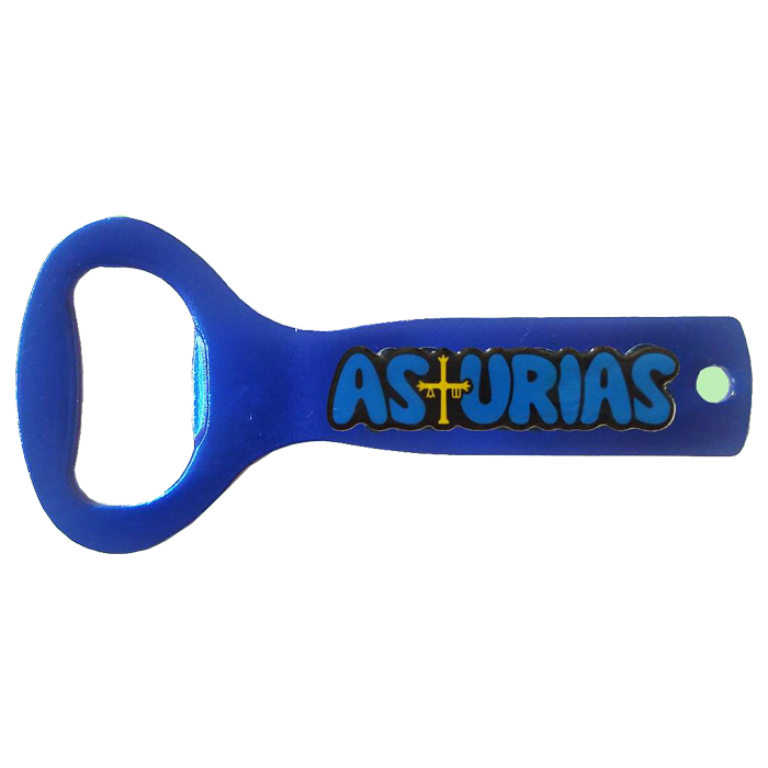 Imagen imán metal abrebotellas Asturias