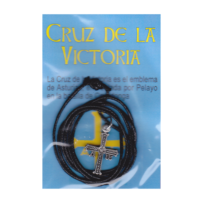 Imagen colgante cord&oacute;n Cruz Victoria fundici&oacute;n 