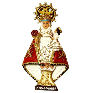 imán resina Virgen de Covadonga