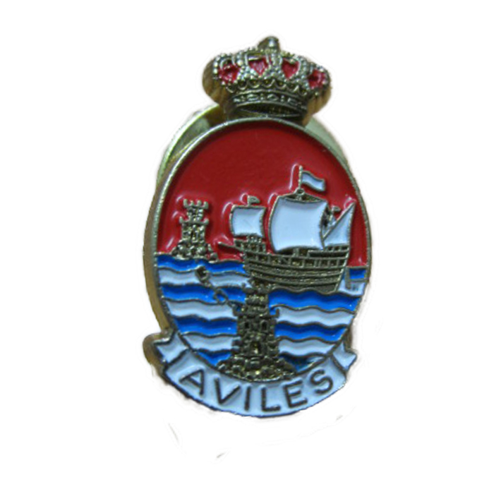Imagen pin escudo Avilés