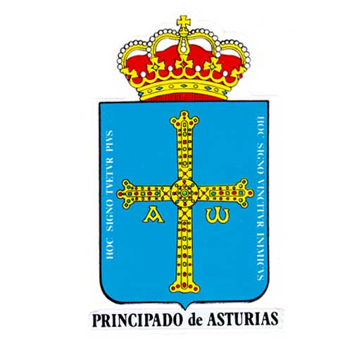 Imagen Pegatina Escudo principado de Asturias