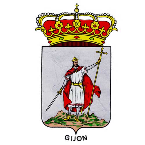 Imagen Pegatina Escudo de Gijón