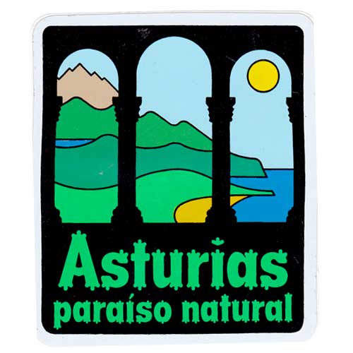 Imagen Pegatina logo Asturias Para&iacute;so natural
