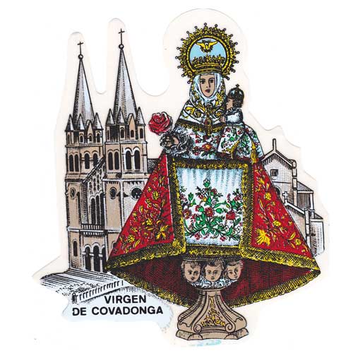 imagen Pegatina Virgen de Covadonga con basílica