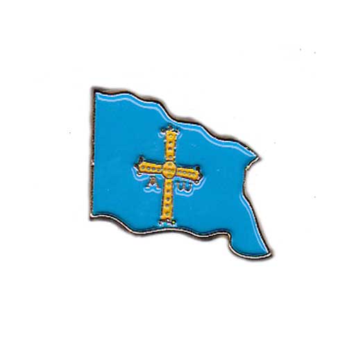 Imagen pin metal bandera Asturias