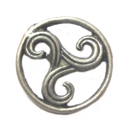 Imagen pin metal trisquel plateado Asturias Imagen pin metal trisquel plateado Asturias